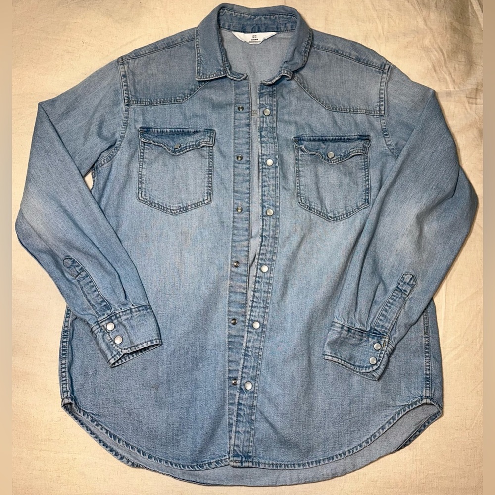 Denim Button Down Shirt